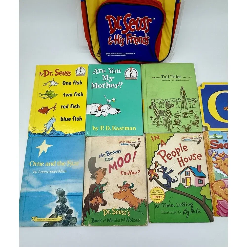 Children's Book Lot Dr. Seuss Books, New Dr. Seuss Backpack